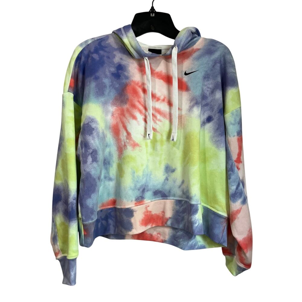 Nike Dri Fit Get Fit Women's Tie Dye Pullover Training Hoodie Size Small - Picture 2 of 9